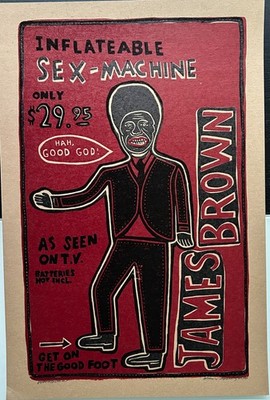 James Brown Signed by Voodoo Rocket Kevin Bradley RARE