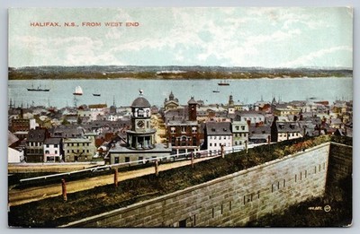 Halifax Nova Scotia from West End Postcard NS Posted 1929