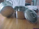 5 qt. Stock Pot with Strainer Input - Vented Lid — photo 4