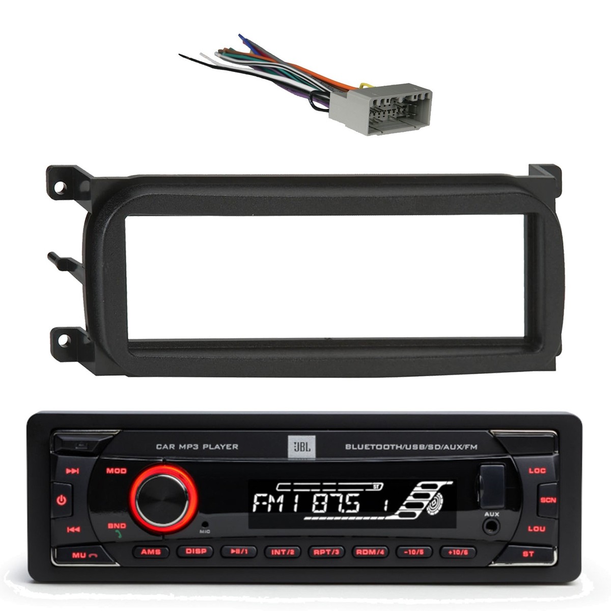 JBL Celebrity100 in-Dash Bluetooth Receiver, Harness, Install Kit