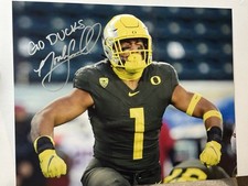 Noah Sewell Oregon Ducks Signed photo 8x10 auto autograph