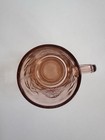 Kig Indonesia Pink Pressed Glass Floral Poppy Mug with Handle, Round 8 oz — photo 2