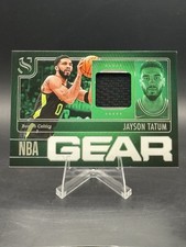 Jayson Tatum 2024-25 Panini Silhouette NBA Gear Game Worn Patch #NG-TAT🔥🔥Q124
