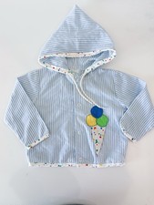 JC Penny Toddle Time Baby Jacket Balloon Applique Ribbed Cotton Vintage Size 1.5