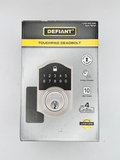 Defiant Electronic Keypad Deadbolt Satin Nickel Model 1009623200 Open Box