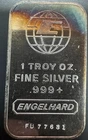 Engelhard Silver Bars 1 troy oz .999 Fine One Bar