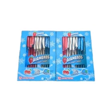 Airheads ~ Candy Canes Christmas 5.3 oz 24-Canes ~ 2-Pack ~ 06/2027
