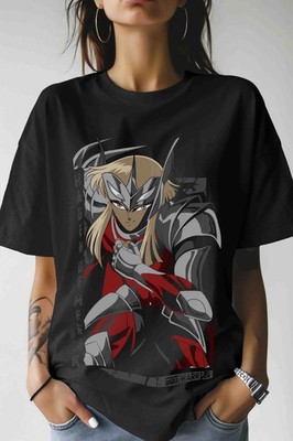 Anime Saint Seiya Knights Of The Zodiac Hyoga Ikki Shun Black T Shirt #2