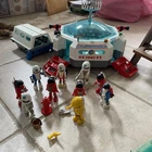1980 Vintage PLAYMOBIL Geobra 3536 Space Station Playmospace 10 Astronauts Lot