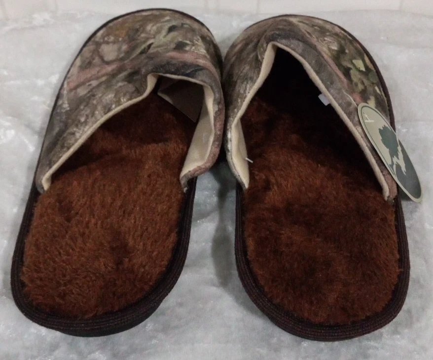 MOSSY OAK мужской камуфляж и коричневый скольжения на тапочки размер S/M новый с Ярлыками - Изображение 3 из 4