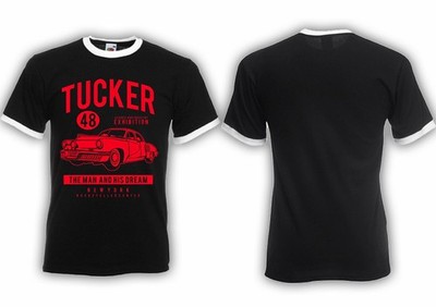 Tucker 48 RINGER Tshirt  Tucker Torpedo,V6,Hot Rod,US Car,Sin,City,Marv,Kult