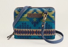 Pendleton Wool Crossbody Organizer Diamond Desert Purse Handbag Removable Strap