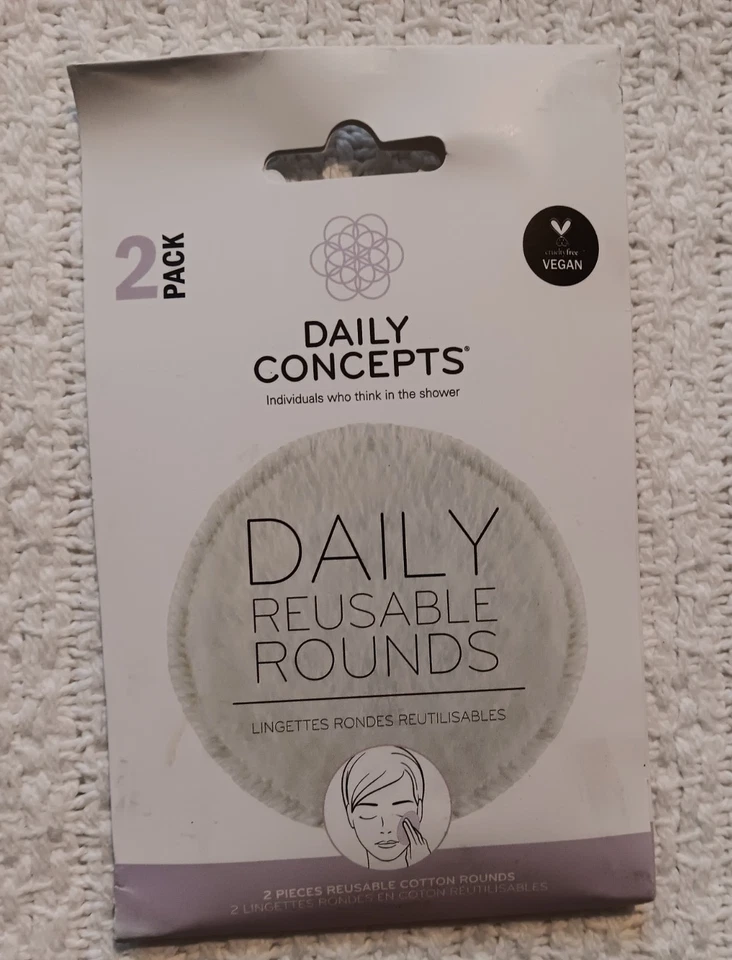 Conair Brush Set Panda Makeup Headband Daily Concepts Reusable Cotton Rounds Lot - Image 4 of 4