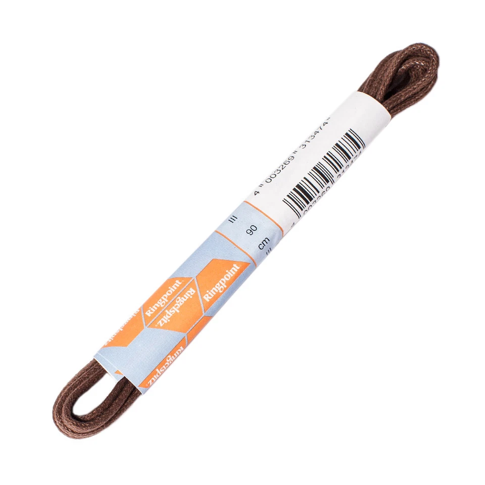 CURA DELLA SCARPA Lacci da Scarpe Marroni Tondi Fini 2.5mm Cerati - Stringhe Varie Misure