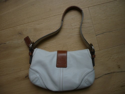 original COACH crossbody bag - kleine Handtasche aus Leder - beige- Damen Tasche - Bild 3 von 6