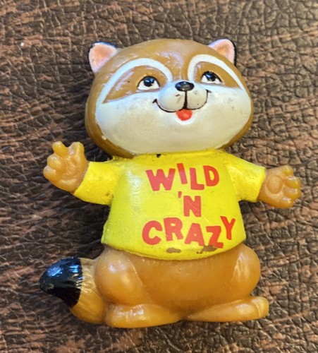 Vintage 1980 Rick Raccoon Shirt Tales Wild N’ Crazy Toy Plastic Figure ...