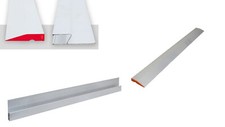 Kart&auml;tsche 100-150cm Trapez Schneidlattte Abziehlatten Verputzer Stuckateur PFT