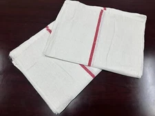 600 Pieces New Red Stripe Herringbone Premium Dish Tea Kitchen Towels