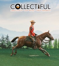 BRITAINS - VINTAGE ROYAL CANADIAN MOUNTED POLICE HORSE - LEAD FIGURE 1359