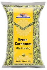 Rani Green Cardamom Pods Spice Hari Elachi 1.4oz 40g 