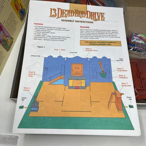 13 Dead End Drive: Mystery Board Game - Vintage 1993 Milton Bradley COMPLETE - Picture 15 of 23