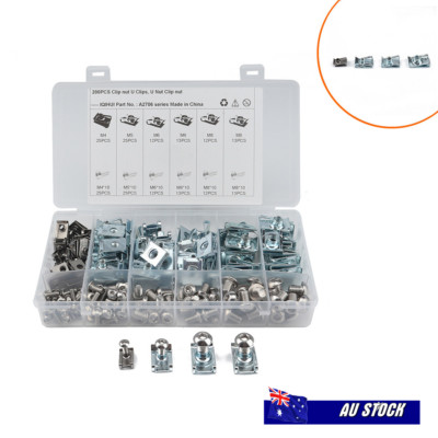 200 PCS Fairing Bodywork Panel Reed U Clips Motorcycle / U Nut Speed ...