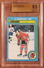 1979 O-Pee-Chee #212 J.P. Bordeleau Black Hawks Hockey Card BVG 9.5 GEM POP 1