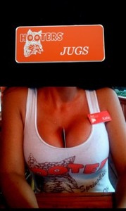 Jugs Hooters Uniform Name Tag Cross Dresser Showgirl Celebrity
