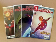 INVINCIBLE IRON MAN #1-4 LOT RIRI WILLIAMS IRONHEART Marvel Comics (2017)