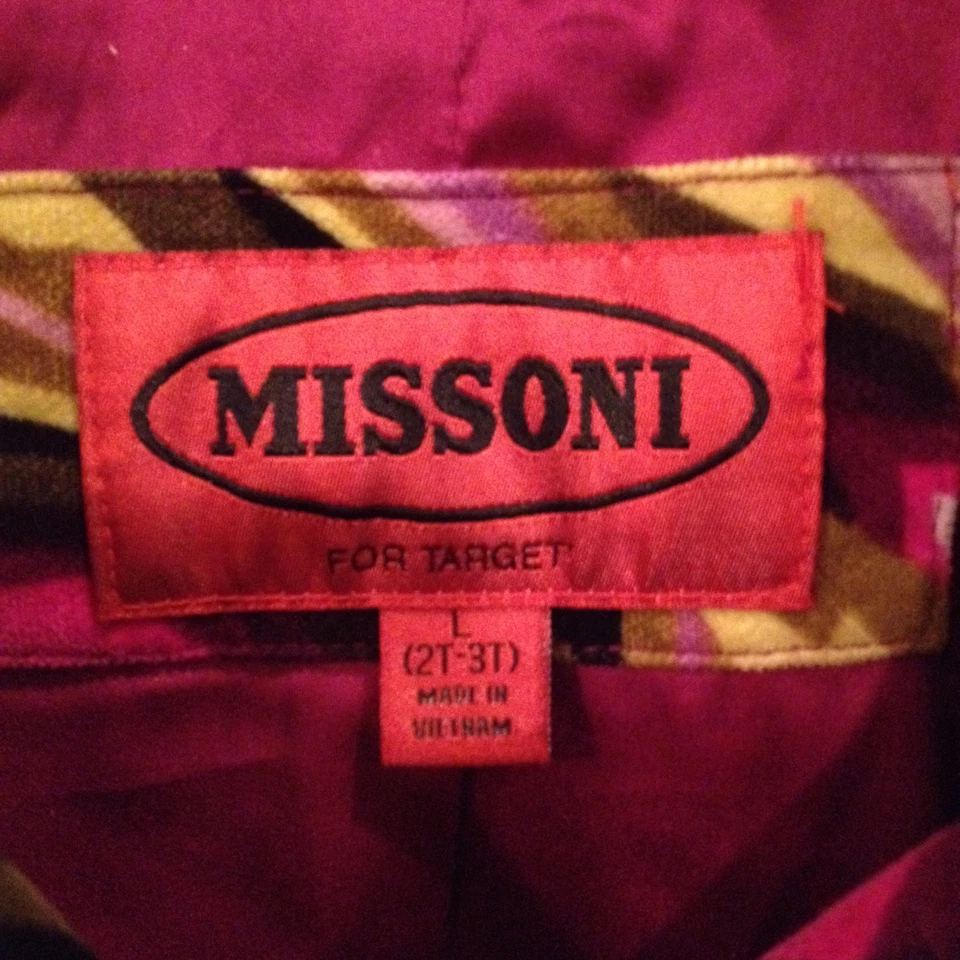 Missoni for Target Girls Trench Coat Kids Core Barbie Pink Velour Size L/ 2T-3T - Image 2 of 3