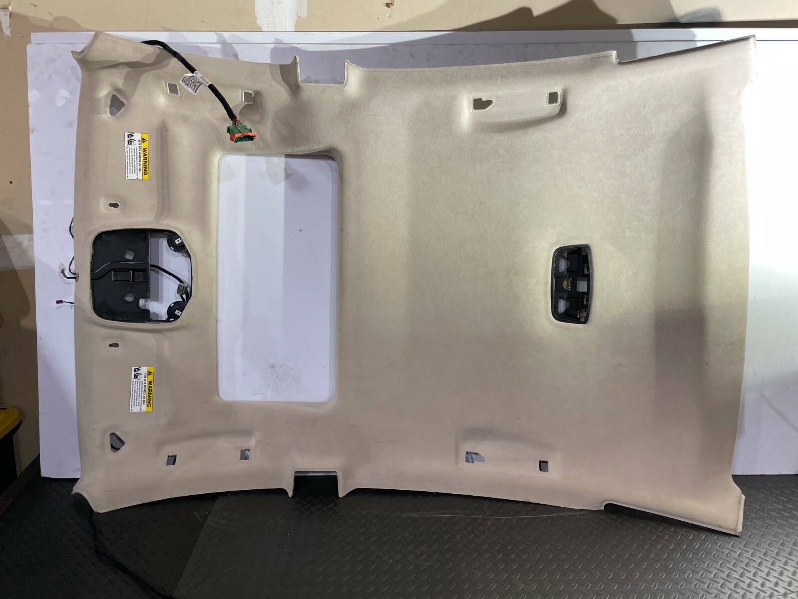 SUEDE HEADLINER ROOF COVER ASSEMBLY TAN OEM 76K 14-19 MASERATI QUATTROPORTE S