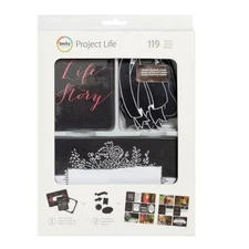 Becky Higgins - Chalkboard - Project Life Value Kit 119pc Family Planner Album