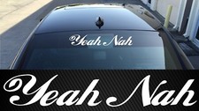 YTB CAR 4X4 Ute Sticker Yeah Nah 500mm Aussie Windscreen Decal