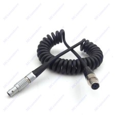 0B 2 Pin Male to Mini XLR 4 Pin Female Coiled Power Cable for ARRI Alexa