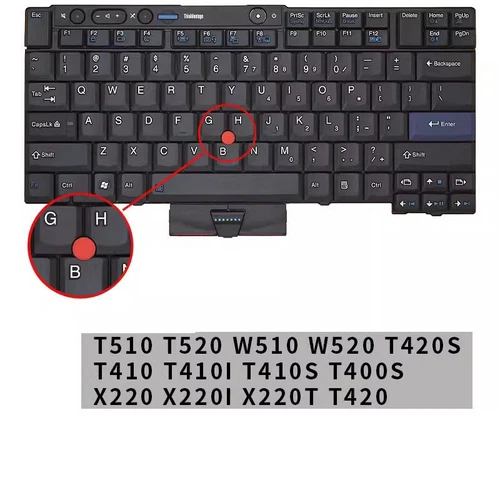NEW keyboard For Lenovo thinkpad T510 T520 W510 W520 T420S T410 T410I T410S x220