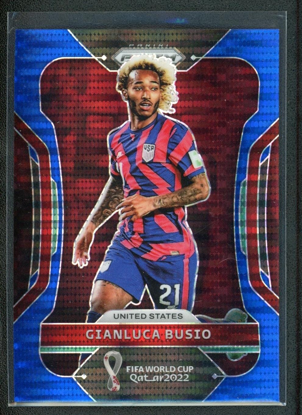 2022 GIANLUCA BUSIO 16/49 PANINI PRIZM FIFA WORLD CUP QATAR 2022 BREAKAWAY BLUE