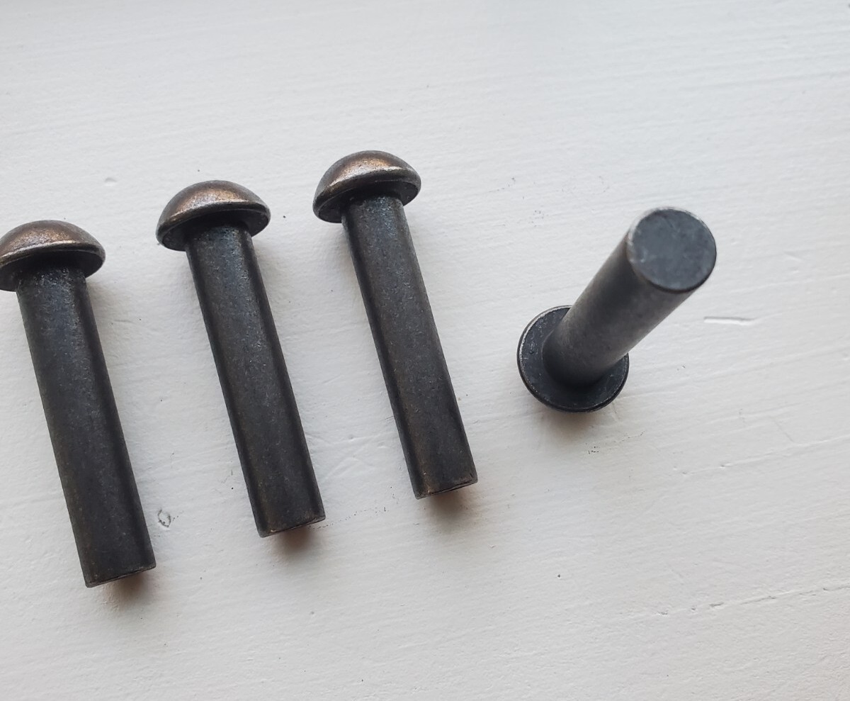 Englander Wood Stove Door Hinge Pins, 3/8" x 1 3/4", solid steel set of 4