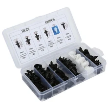 100x Side Garnish Grille Retainer Clip Bumper Fender Hood Moulding For Car Parts