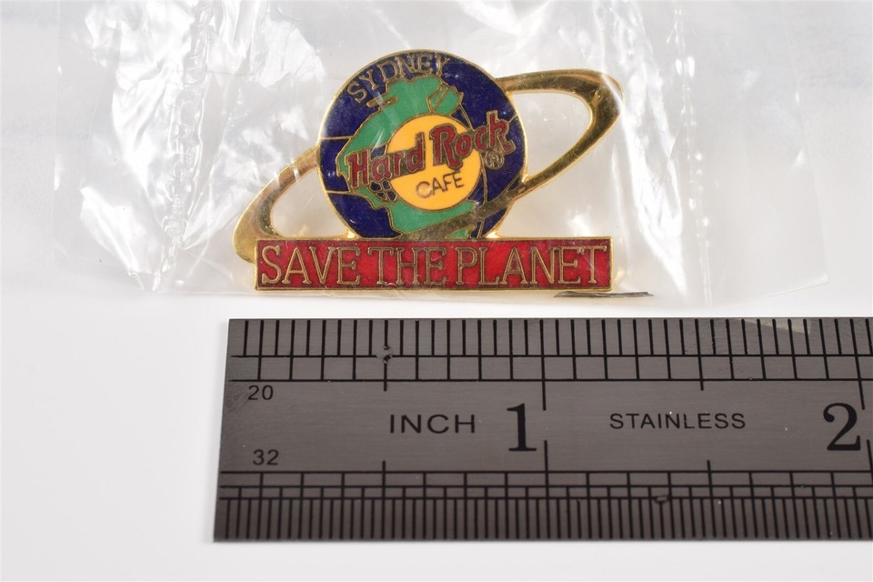 Vintage NEW OLD STOCK Hard Rock Cafe Lapel/Hat Pin Sydney "Save The