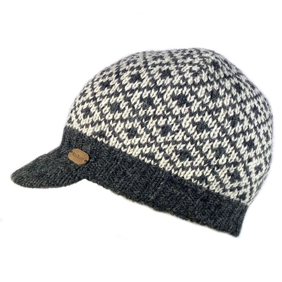 Guanti uomo in 100% lana inglese fantasia tweed ed ecopelle
