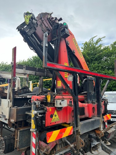 PALFINGER PK13001K CRANE 2017 PIPED FOR AUGER USED LIGHT FIRE DAMAGE HIAB ATLAS - Picture 2 of 16