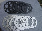 Chainring Kettenblatt 110 BCD 34-50 Tooth 2-Row Silver Or Black Alu