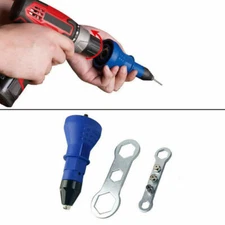 ELECTRIC RIVETING GUN CORDLESS RIVETING TOOL INSERT NUT DRILL ADAPTER PRACTICAL