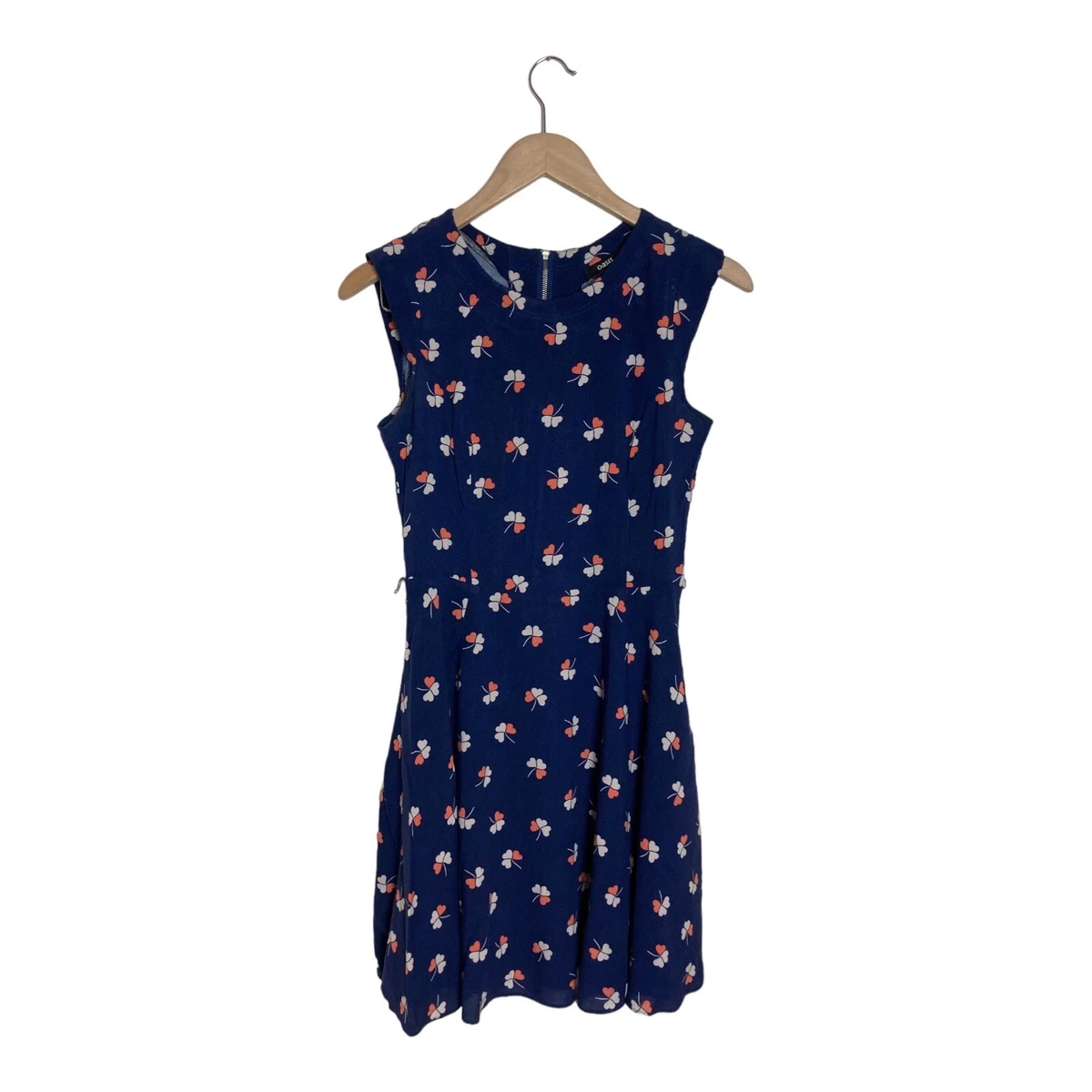 Oasis navy best sale polka dot dress