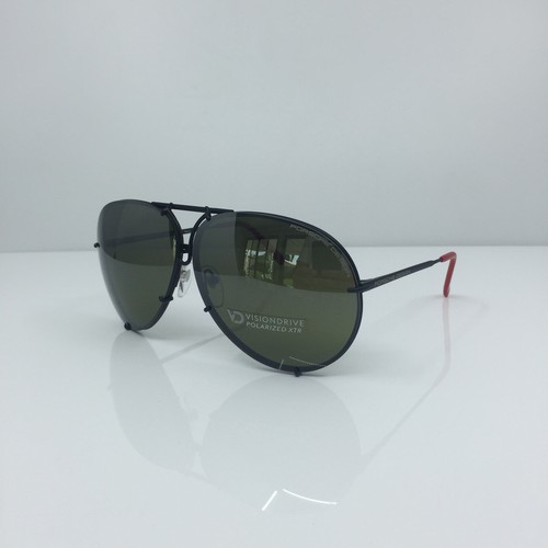 PORSCHE DESIGN Sunglasses P 8478 C. Matte Black w/ Red 2021 Travel Capsule 69mm - Picture 2 of 8