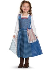 Girl's Deluxe Beauty And The Beast Belle Village Dress Costume Toddler 3-4T