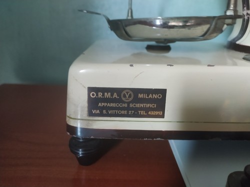 GOLDSCHMIEDEWAAGE MIT GEWICHTEN "ORMA-GAMMA" VINTAGE MAILAND 1955 - Bild 5 von 12