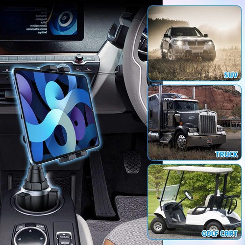 WixGear Car Cup Holder Tablet and Phone Mount Adjustable Automobile - Picture 3 of 8