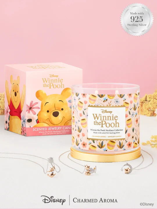 NEW DISNEY® WINNIE THE POOH® MYSTERY NECKLACE JEWELRY CANDLE BY