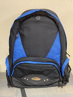 MOBILE EDGE Academic Backpack Laptop Bag Black & Blue Notebook Carrying Case 15 